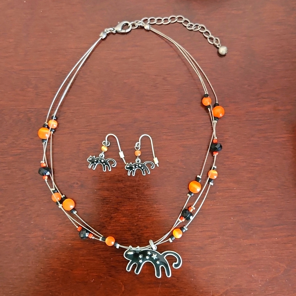 Halloween Black Cat 2-pc Set